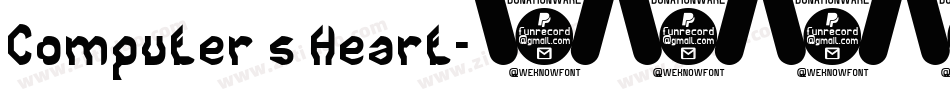 Computer s Heart字体转换